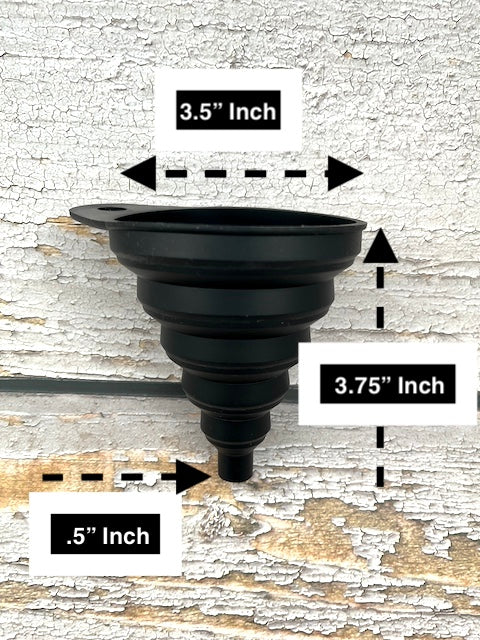 Collapsible Silicone Funnel - Large 3.5"