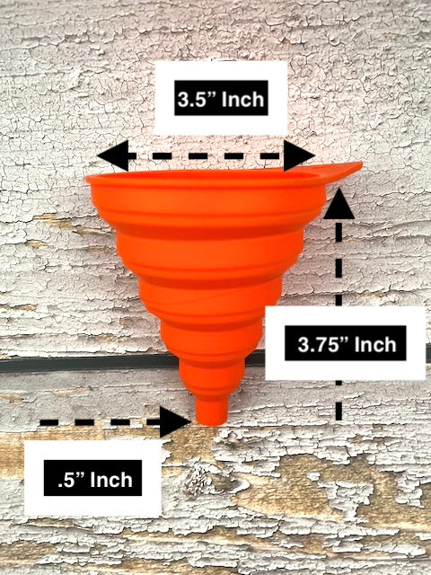 Collapsible Silicone Funnel - Large 3.5"