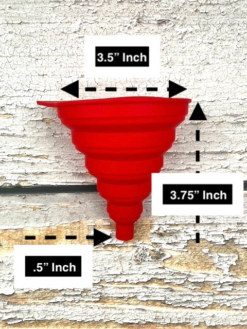 Collapsible Silicone Funnel - Large 3.5"